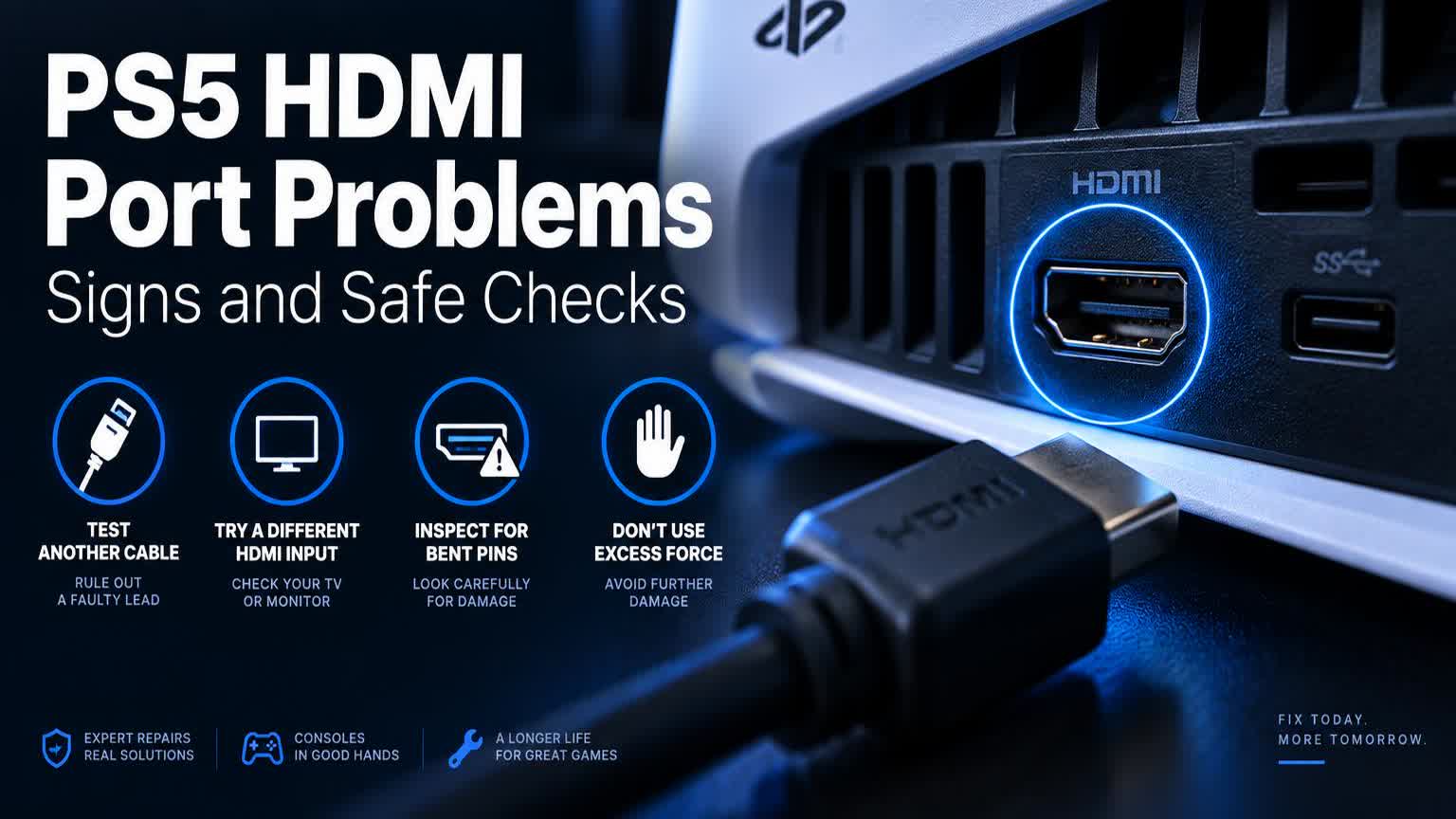 PS5 HDMI port problems signs and safe checks guide