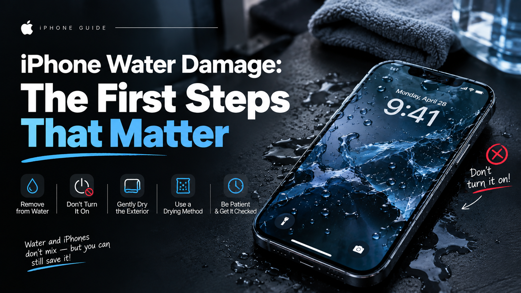 iPhone water damage first steps guide