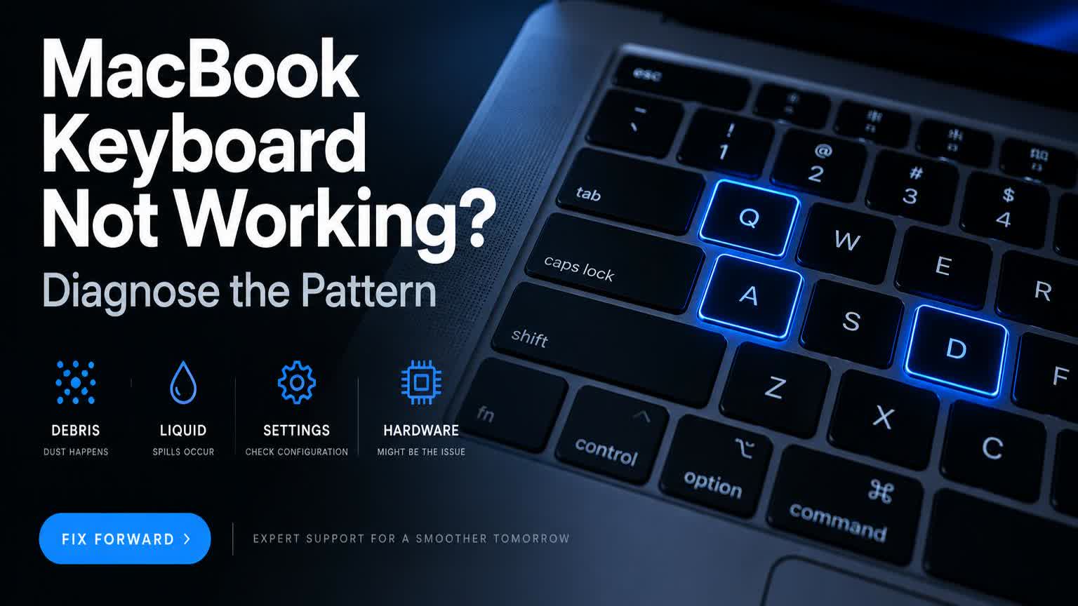 MacBook keyboard not working diagnosis guide